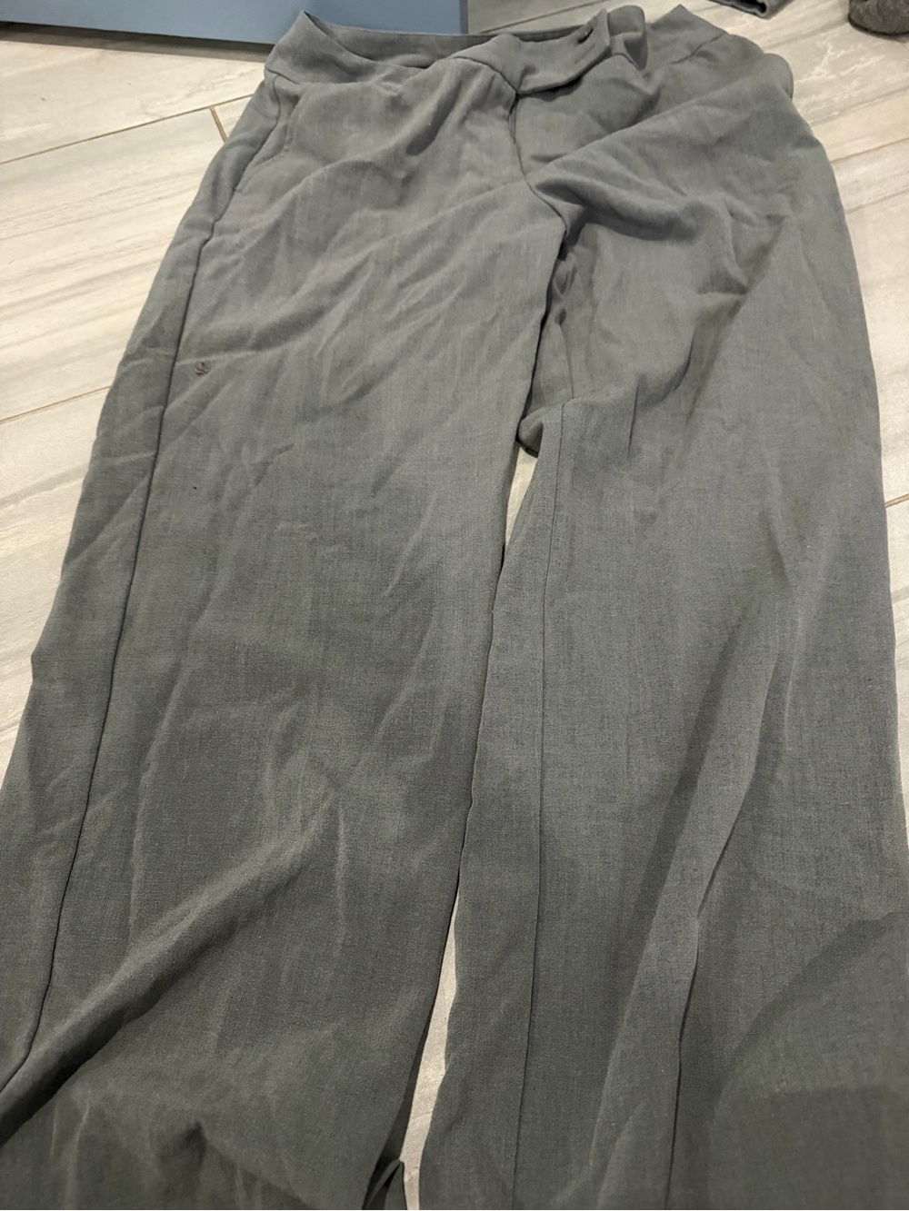 Ninety Straight-Leg Dress Pants in Gray
